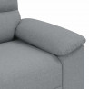Sofa 2-osobowa Jasnoszara 160x81x84 cm Tkanina