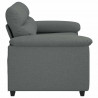 Sofa 2-osobowa Ciemnoszara 160x81x84 cm Tkanina