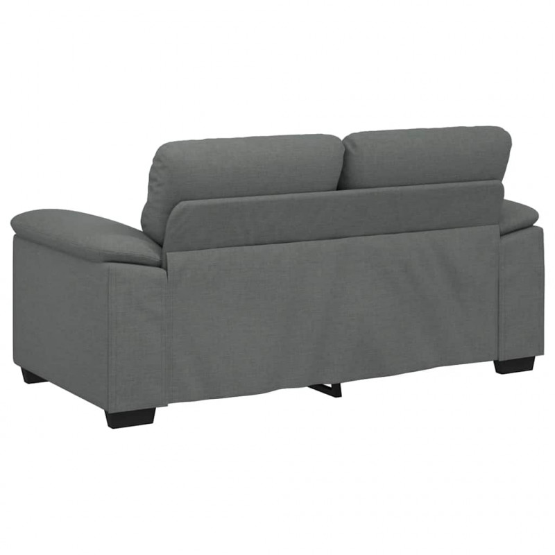 Sofa 2-osobowa Ciemnoszara 160x81x84 cm Tkanina