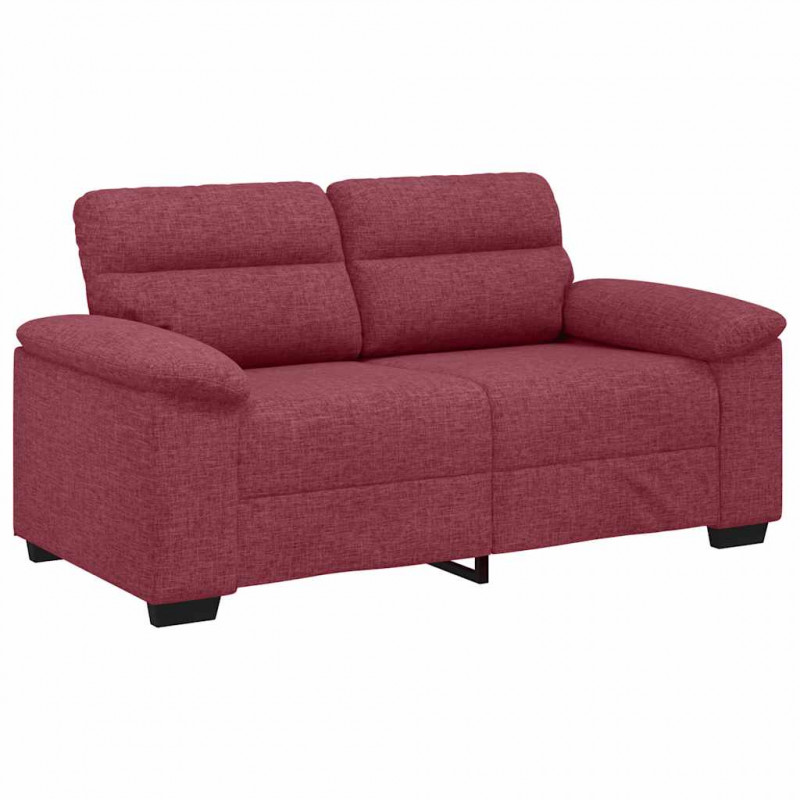 Sofa 2-osobowa w kolorze czerwonego wina 160x81x84 cm Tkanina