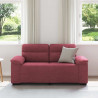 Sofa 2-osobowa w kolorze czerwonego wina 160x81x84 cm Tkanina