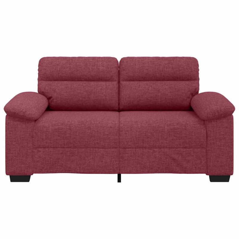 Sofa 2-osobowa w kolorze czerwonego wina 160x81x84 cm Tkanina