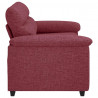 Sofa 2-osobowa w kolorze czerwonego wina 160x81x84 cm Tkanina