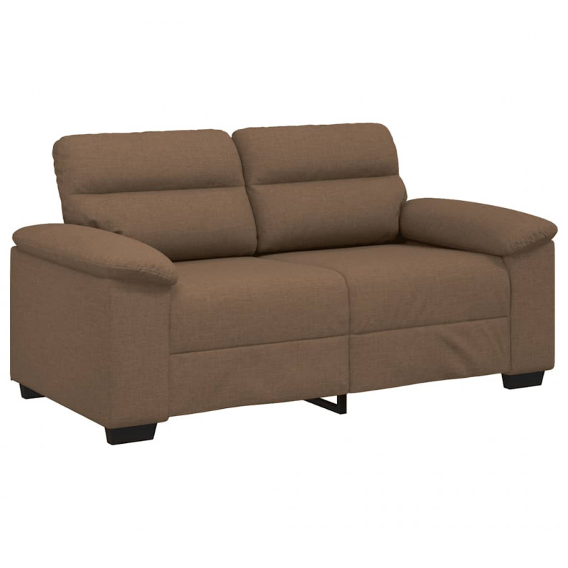 Sofa 2-osobowa brązowa 160x81x84 cm tkanina