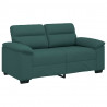 Sofa 2-osobowa Ciemnozielona 160x81x84 cm Tkanina