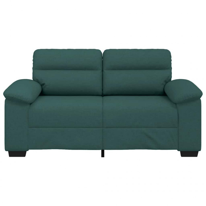 Sofa 2-osobowa Ciemnozielona 160x81x84 cm Tkanina