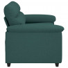 Sofa 2-osobowa Ciemnozielona 160x81x84 cm Tkanina