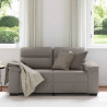 Sofa 2-osobowa Taupe 160x81x84 cm Tkanina