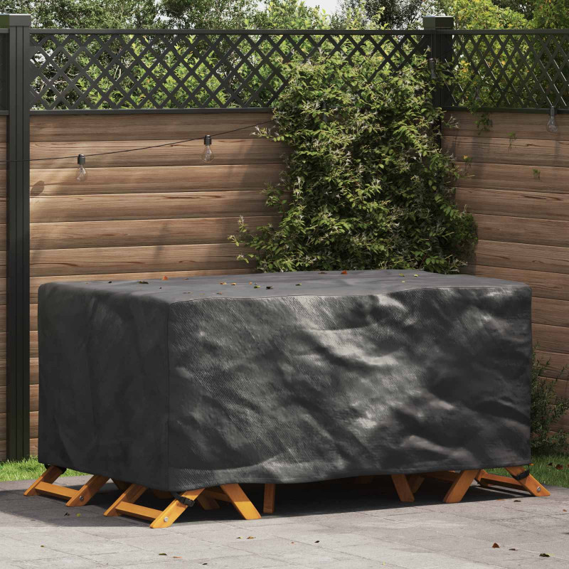 Pokrowiec na meble Gładki Czarny 172 x 113 x 73 cm 210D