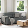 Sofa 2-osobowa, ciemnoszara, 180x81x84 cm, tapicerowana tkaniną