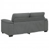 Sofa 2-osobowa, ciemnoszara, 180x81x84 cm, tapicerowana tkaniną