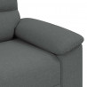 Sofa 2-osobowa, ciemnoszara, 180x81x84 cm, tapicerowana tkaniną