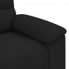 Sofa 2-osobowa, czarna, 180x81x84 cm, tapicerowana tkaniną