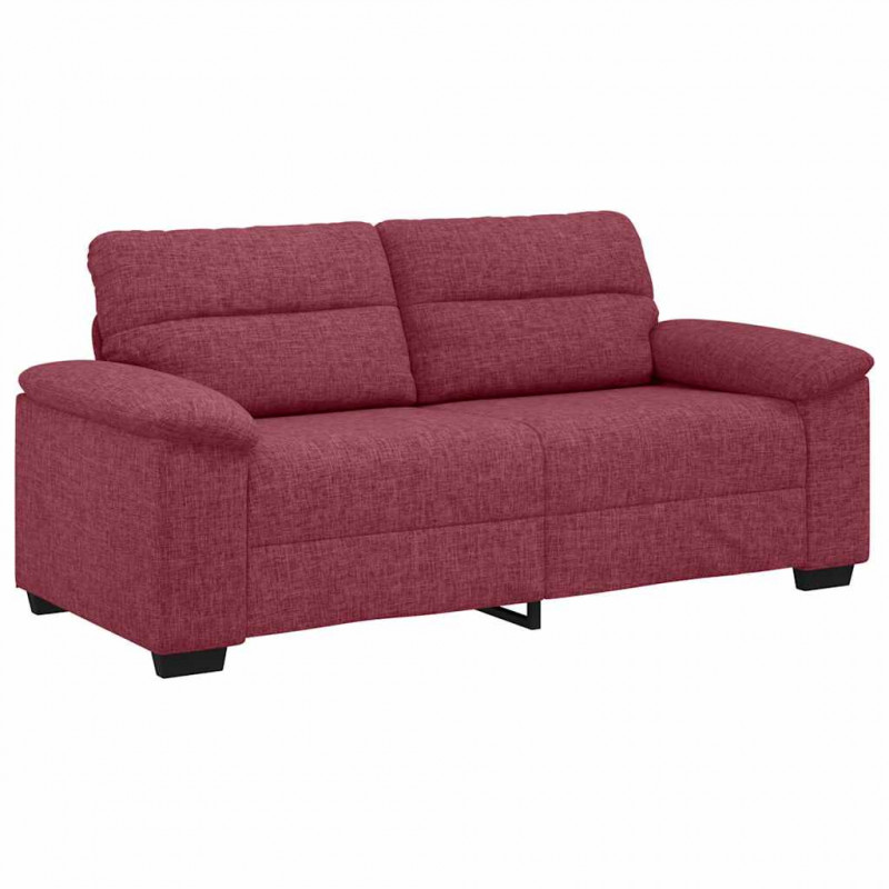 Sofa 2-osobowa, winna czerwień, 180x81x84 cm, tkaniną