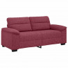 Sofa 2-osobowa, winna czerwień, 180x81x84 cm, tkaniną
