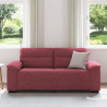 Sofa 2-osobowa, winna czerwień, 180x81x84 cm, tkaniną