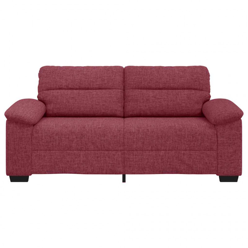 Sofa 2-osobowa, winna czerwień, 180x81x84 cm, tkaniną