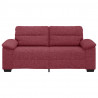 Sofa 2-osobowa, winna czerwień, 180x81x84 cm, tkaniną