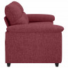 Sofa 2-osobowa, winna czerwień, 180x81x84 cm, tkaniną
