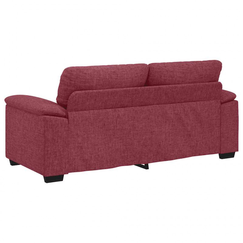 Sofa 2-osobowa, winna czerwień, 180x81x84 cm, tkaniną