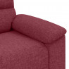 Sofa 2-osobowa, winna czerwień, 180x81x84 cm, tkaniną