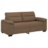 Sofa 2-osobowa, brązowa, 180x81x84 cm, tkaniną