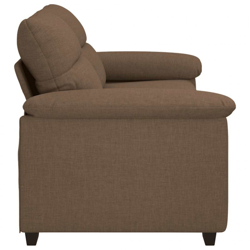 Sofa 2-osobowa, brązowa, 180x81x84 cm, tkaniną