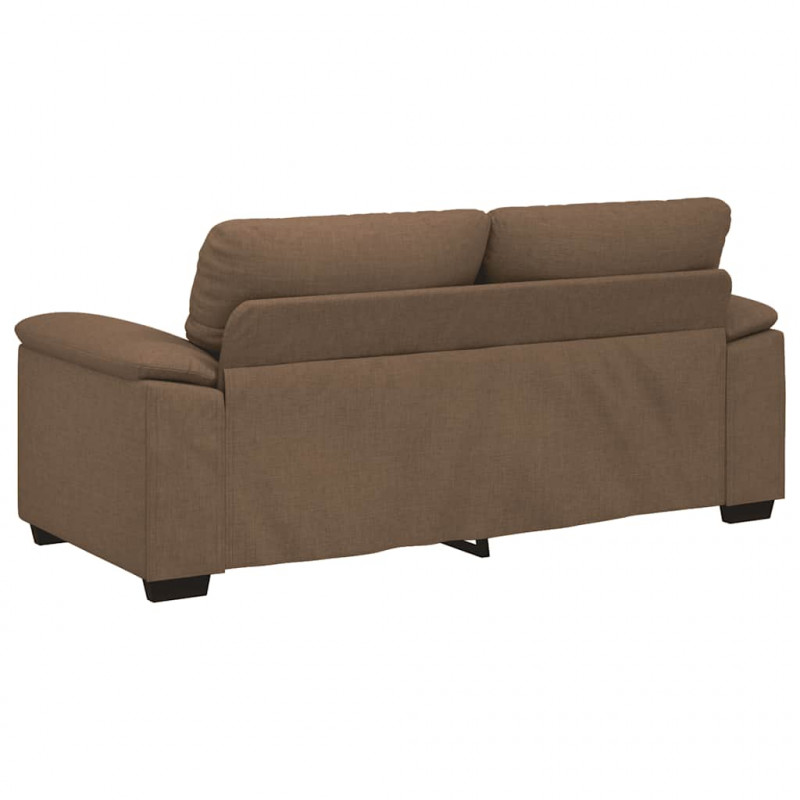 Sofa 2-osobowa, brązowa, 180x81x84 cm, tkaniną