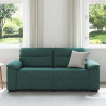 Sofa 2-osobowa, ciemnozielona, 180x81x84 cm, tkaniną