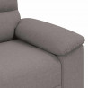 Sofa 2-osobowa, kolor taupe, 180x81x84 cm, tkaniną