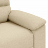 Sofa 2-osobowa, kremowa, 180x81x84 cm, tkaniną