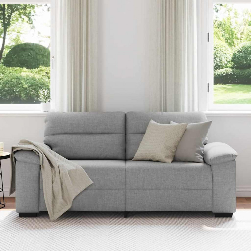 Sofa 2-osobowa, szara chmurowy, 180x81x84 cm, tkaniną