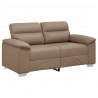 2-osobowa sofa Cappuccino 160x81x84 cm ze skóry ekologicznej