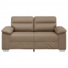 2-osobowa sofa Cappuccino 160x81x84 cm ze skóry ekologicznej