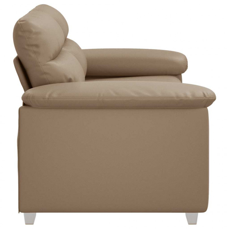 2-osobowa sofa Cappuccino 160x81x84 cm ze skóry ekologicznej