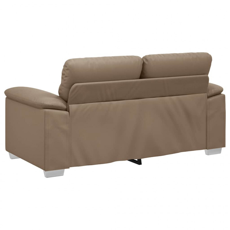 2-osobowa sofa Cappuccino 160x81x84 cm ze skóry ekologicznej