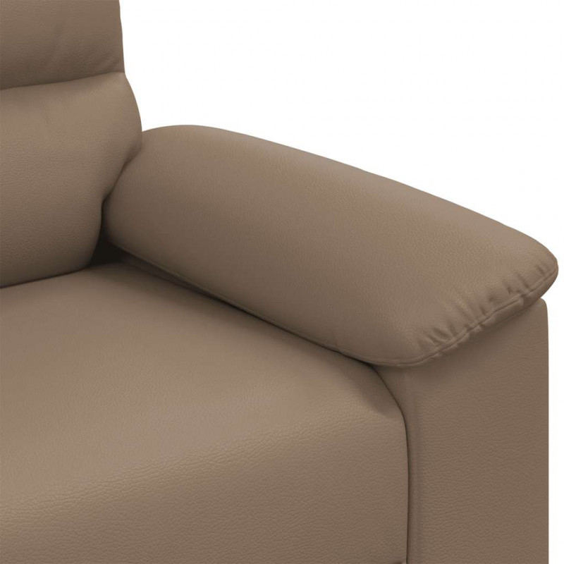 2-osobowa sofa Cappuccino 160x81x84 cm ze skóry ekologicznej