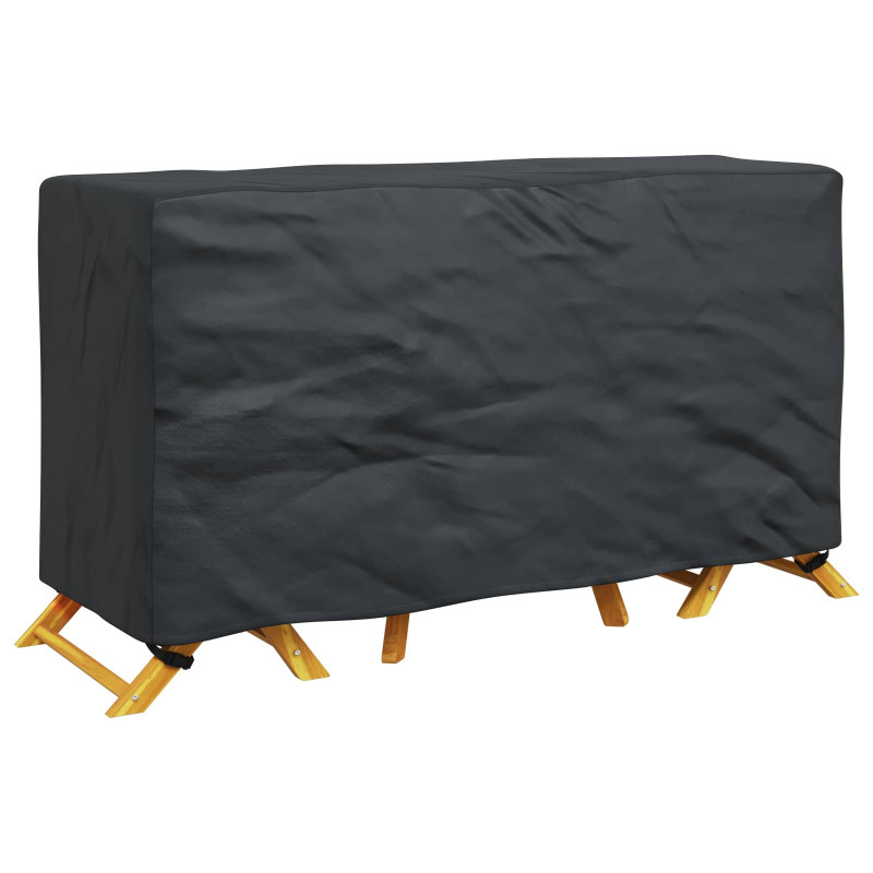 Pokrowiec na meble Gładki Czarny 180 x 70 x 90 cm 420D