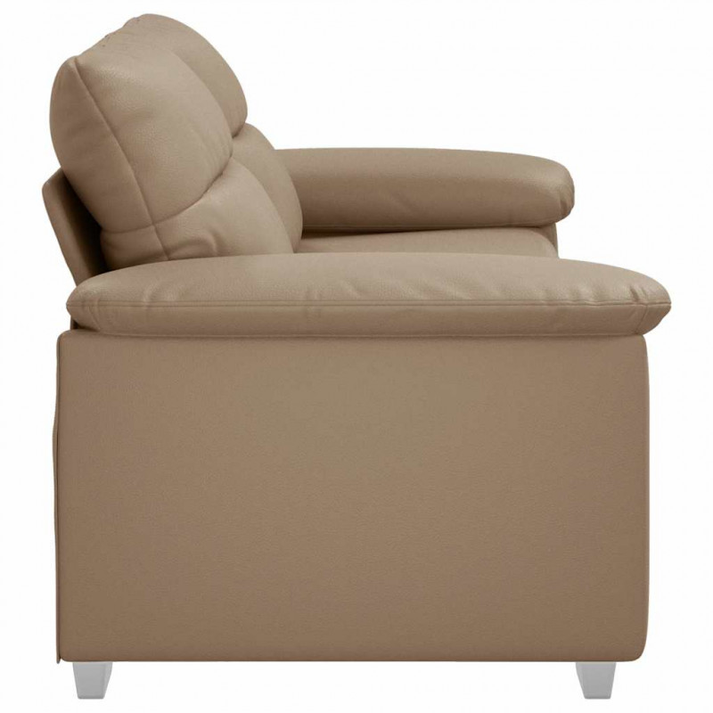 2-osobowa sofa Cappuccino 180x81x84 cm ze skóry ekologicznej