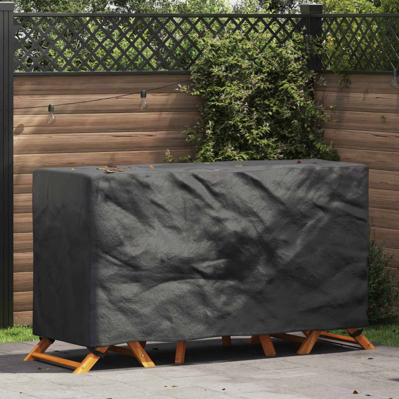 Pokrowiec na meble Gładki Czarny 180 x 70 x 90 cm 600D