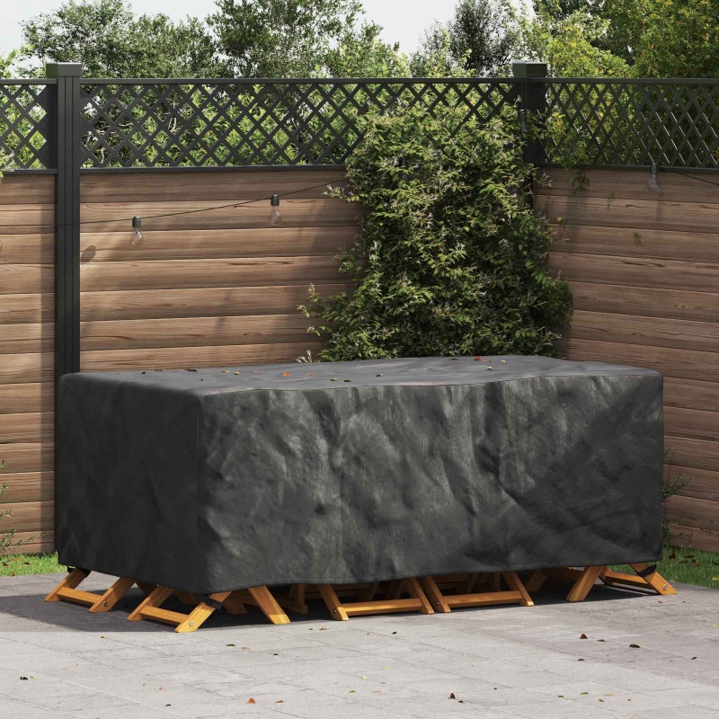 Pokrowiec na meble Gładki Czarny 200 x 110 x 70 cm 210D