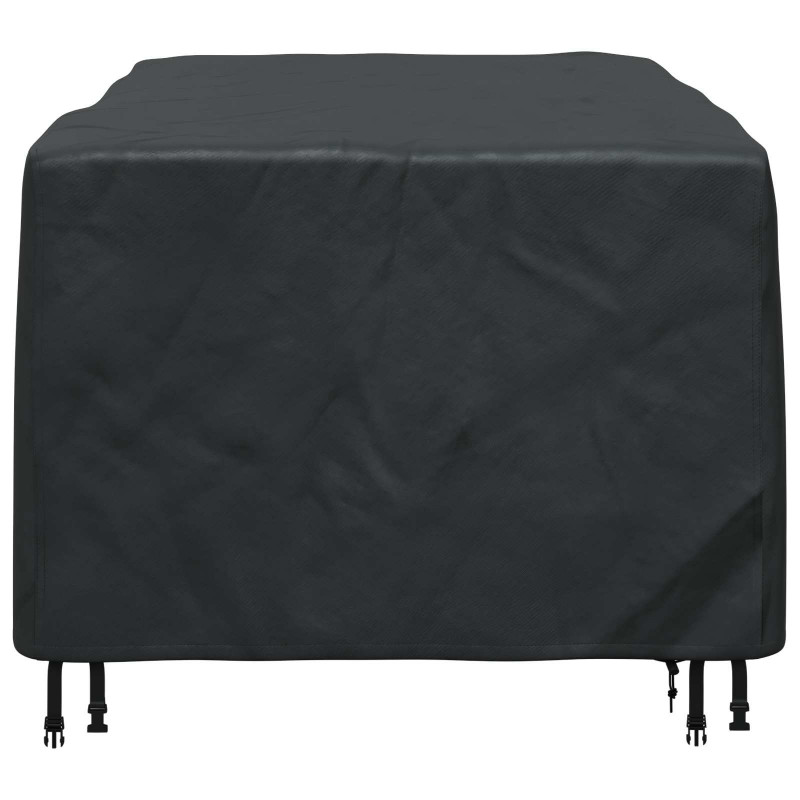 Pokrowiec na meble Gładki Czarny 200 x 110 x 70 cm 600D