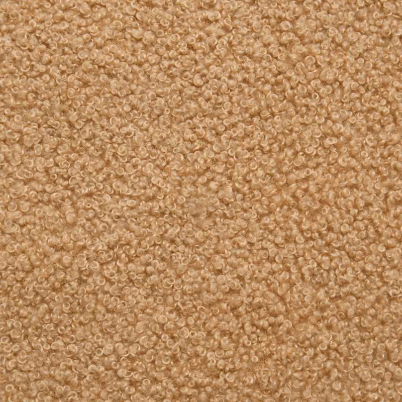 Obrotowe krzesło biurowe, Beżowy, kręcona, wełniana tkanina