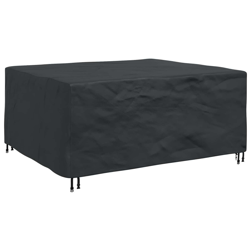 Pokrowiec na meble Gładki Czarny 200 x 165 x 80 cm 600D
