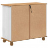 Komoda ASKIM Biały 91 x 40 x 79 cm Lite drewno sosnowe