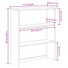 Klatka ASKIM 91 x 30 x 104 cm Lite drewno sosnowe