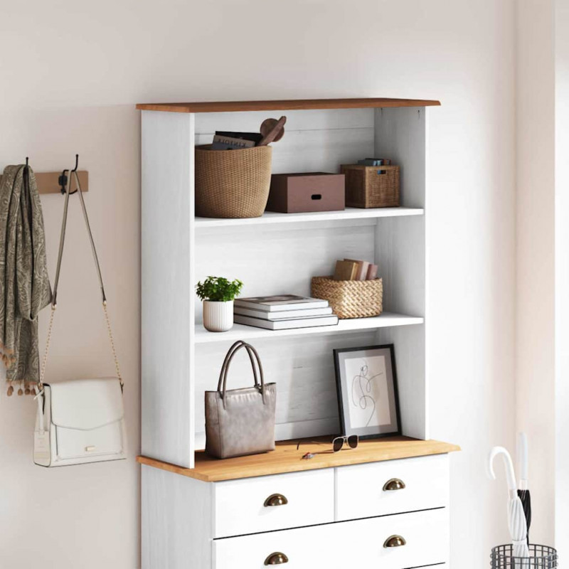 Klatka ASKIM 91 x 30 x 104 cm Lite drewno sosnowe