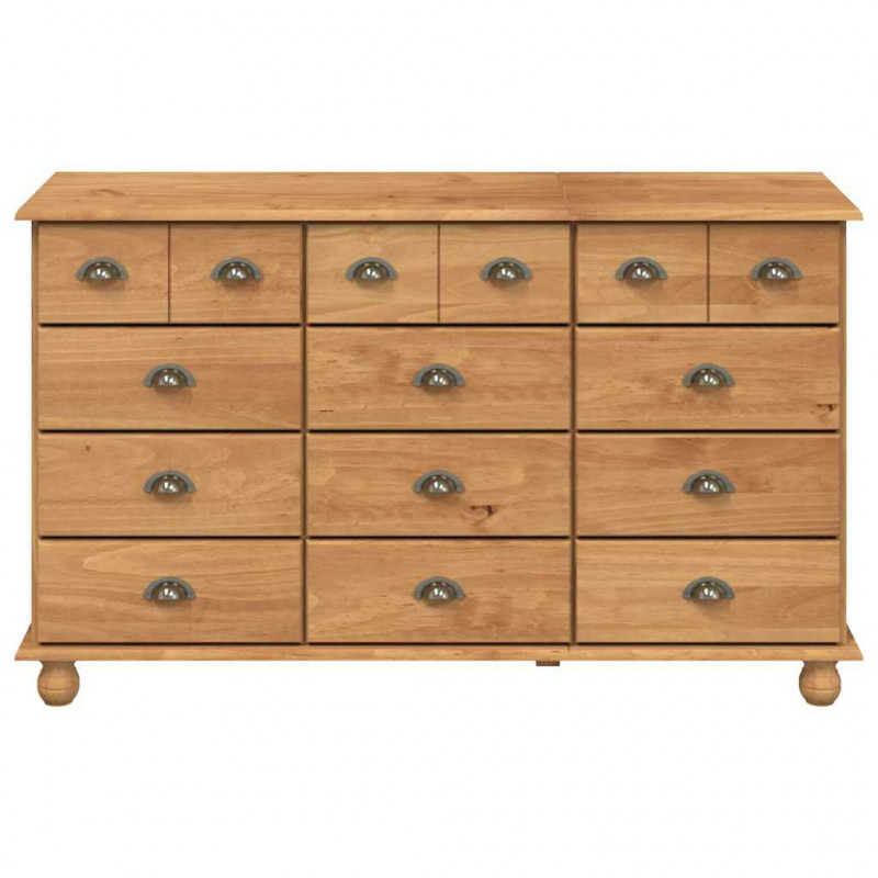 Komoda ASKIM Brązowy 79 x 40 x 133,5 cm Lite drewno sosnowe