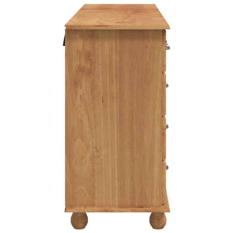 Komoda ASKIM Brązowy 79 x 40 x 133,5 cm Lite drewno sosnowe