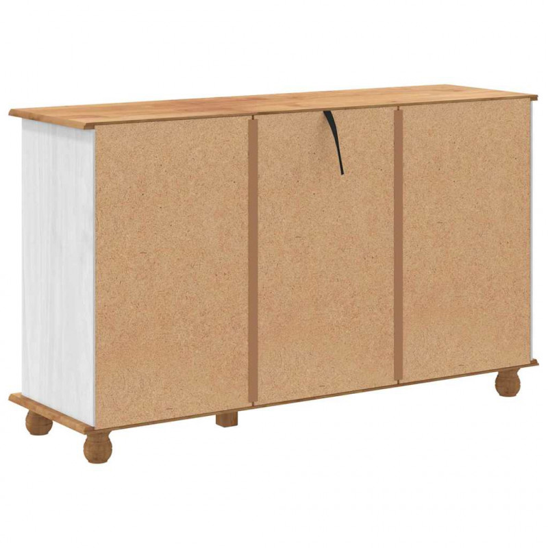 Komoda ASKIM Biały 79 x 40 x 133,5 cm Lite drewno sosnowe
